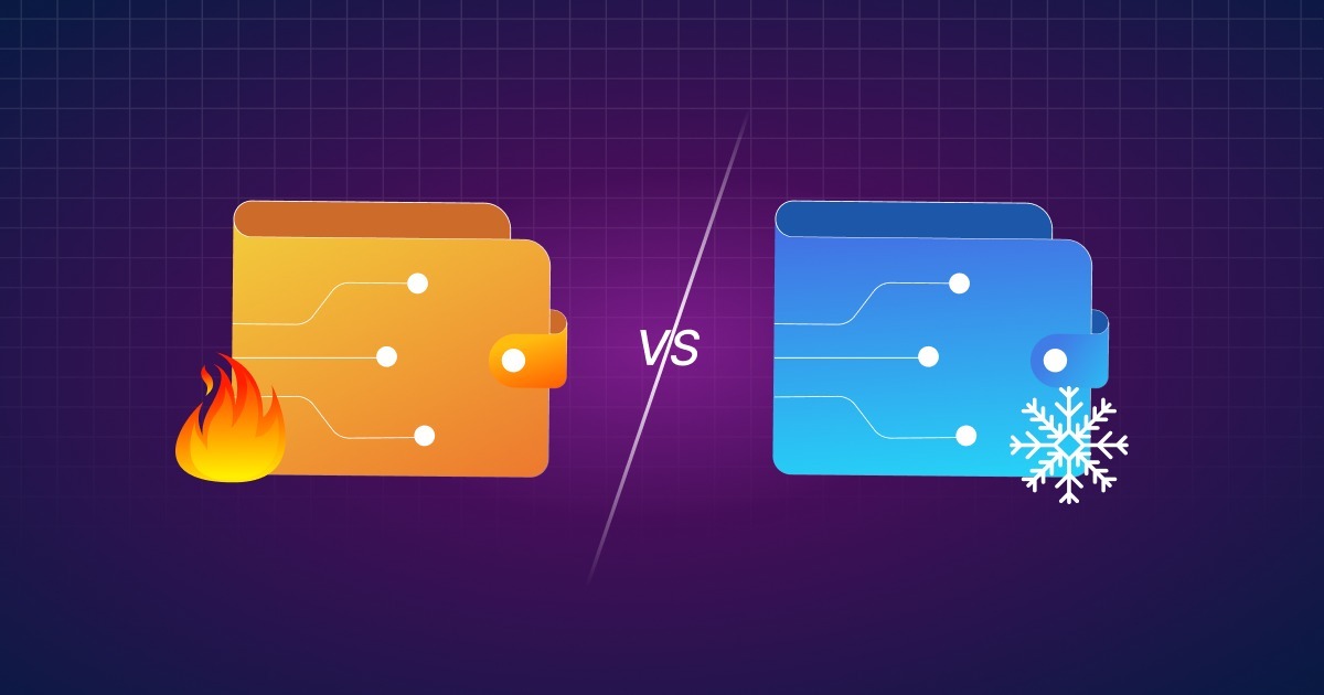 Two wallets one one fire and another ice cold. Understanding Cryptocurrency Wallets: Cold vs. Hot