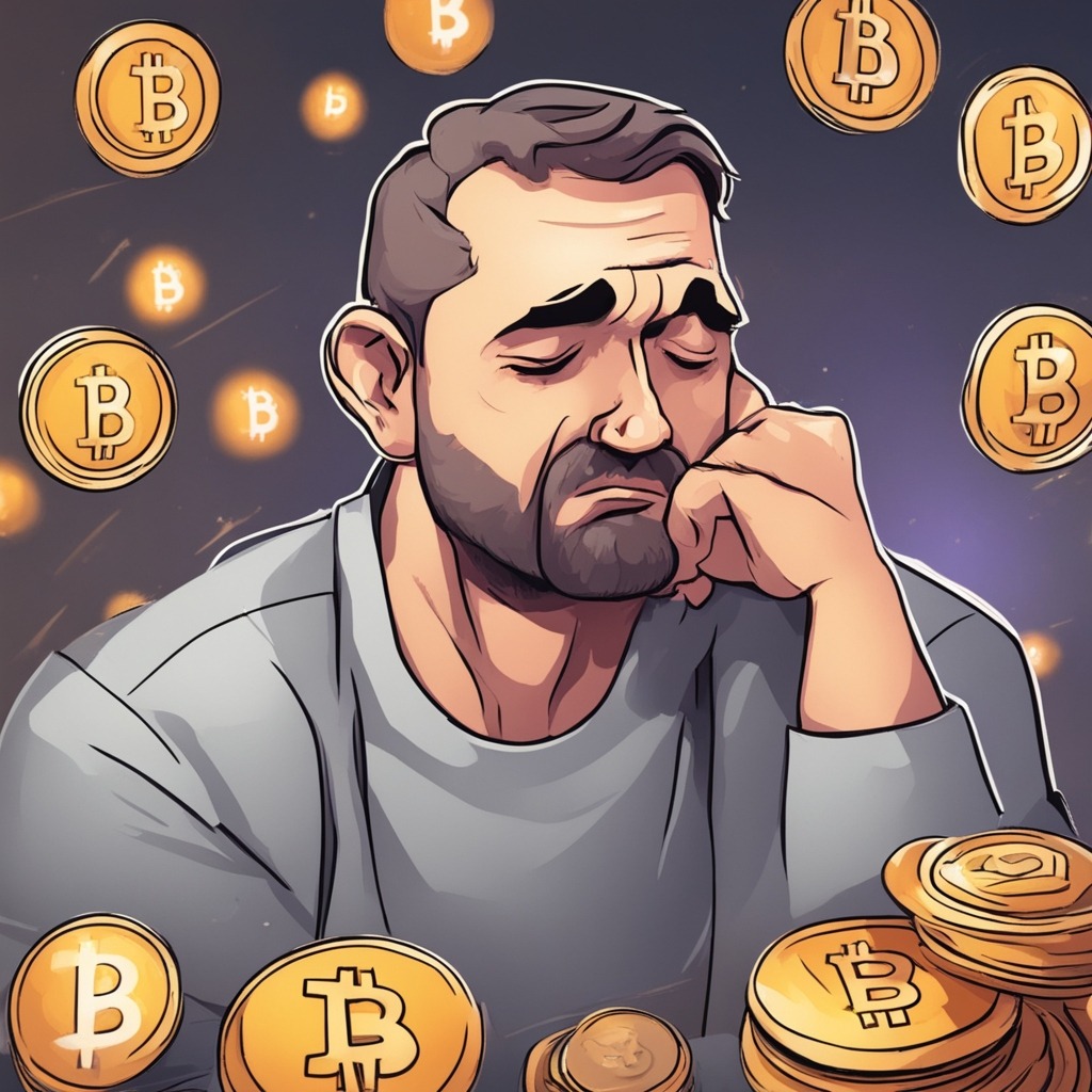 Crypto investment mistake made by a man